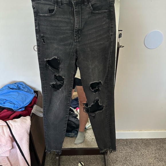 American Eagle Super Hi-Rose Jegging Crop - Picture 4 of 4